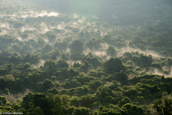 Morgennebel an der Abbruchkante des ostafrikanischen Grabenbruchs.