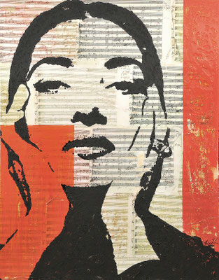 SPIRIT OF MUSIC; Mischtechnik auf Leinwand, 120x95 cm