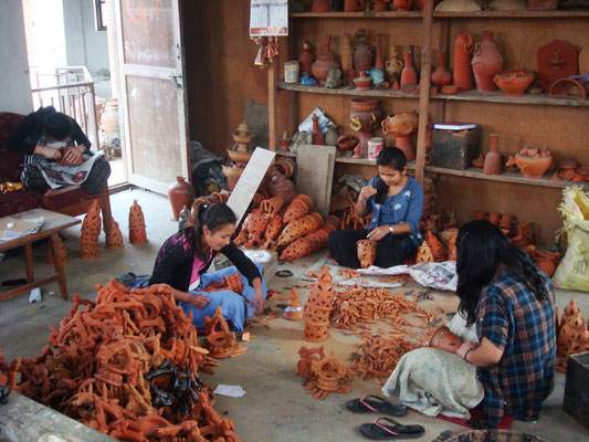 Atelier poterie chez Ramesh