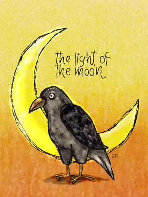 Exponat: The Light of the Moon - Größe: 30 x 40 cm - Art: digiART / Zeichentablett WACOM - © by Emil Pelz 2024