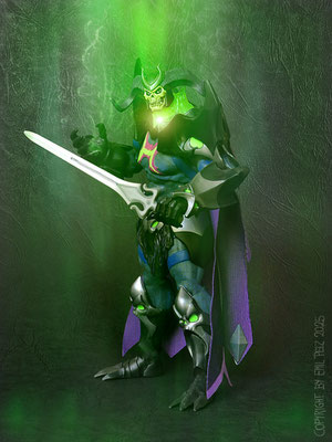 Exponattitel: Masters Of The Universe Actionfigur Nr. 4 - Skelegod - Exponatgröße: 30 x 40 cm - Art: digiART - © by Emil Pelz 2025