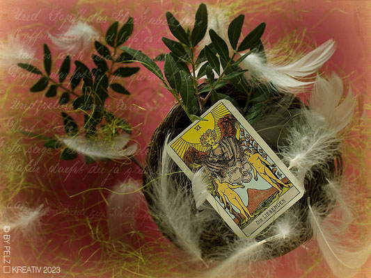 Exponattitel: Hokuspokus 4/6 / Liebeszauber - Exponatgröße:  15 x 20 cm - Art: Wand- & LetterART - © by Pelz Kreativ 2023