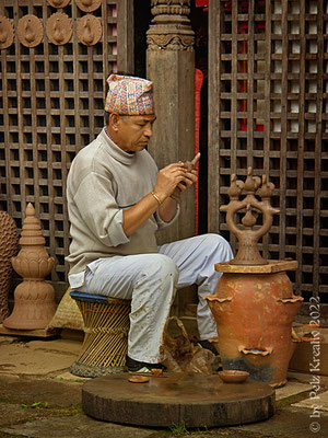 Exponattitel: Impression "Nepal Tempel / Wiesent" Nr. 15 - Exponatgröße: 15 x 20 - Art: fineART - © by Pelz Kreativ 2022