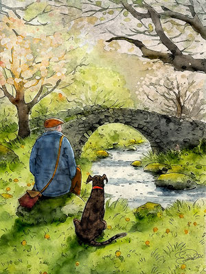 Titel: Verbundenheit - Größe: 30 x 40 cm - Art: digiART / Zeichentablett WACOM - © by Pelz / 25. Oktober 2025