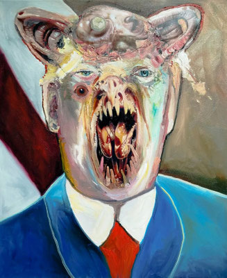 Juliane Hundertmark: *Leader*, 2026, Öl/Leinwand, 60 x 50 cm