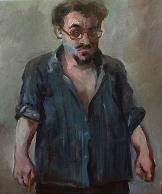 Pavel Feinstein: *N 1583*, 2012, Öl/Leinwand, 90 x 75 cm