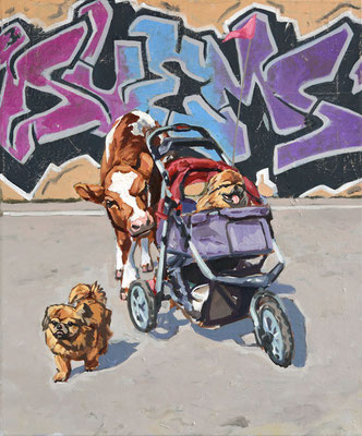 Hartmut Kiewert: *Companion XVII*, 2021, Öl/Leinwand, 60 x 50 cm