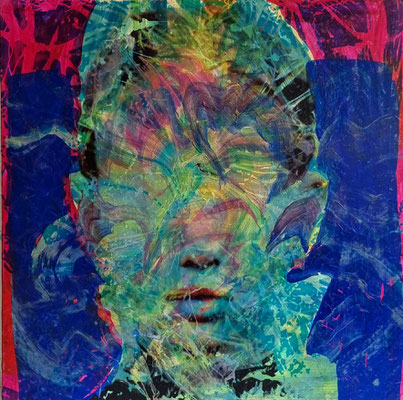 Dimitar Hinkov: *Self Portrait II, 2019, Öl/Leinwand, 60 x 60 cm