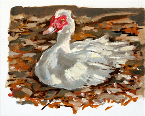 Hartmut Kiewert: *Horst* (Butenland 5), 2019, Öl/Leinwand, 24 x 30 cm