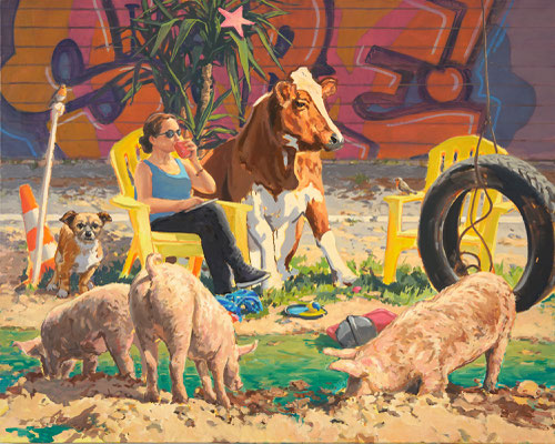 Hartmut Kiewert: *Share II*, 2024, Öl/Leinwand, 120 x 150 cm