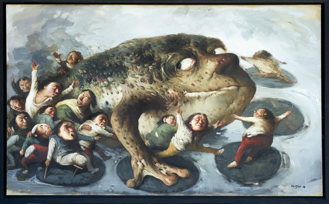 Yongbo Zhao: "Die Regeln der Freiheit bestimme ich", 2016, 180 x 280 cm