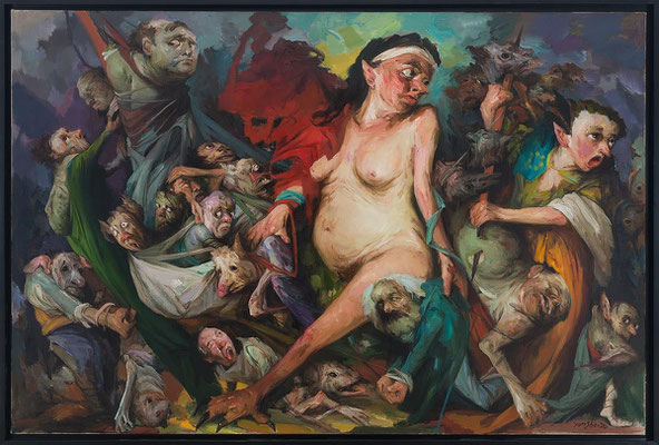 Yongbo Zhao: „Die Zeit ist gekommen III“, 2020-2022, 160 x 240 cm