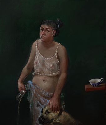Pavel Feinstein: *N 2429*, 2019, Öl/Leinwand, 130 x 110 cm