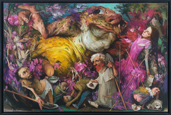 Yongbo Zhao: *Die Lust der Macht kennt keine Grenzen*, 2020, 160 x 240 cm