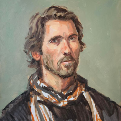 Hartmut Kiewert: *Selbst*, 2025, Öl/Leinwand, 60 x 50 cm