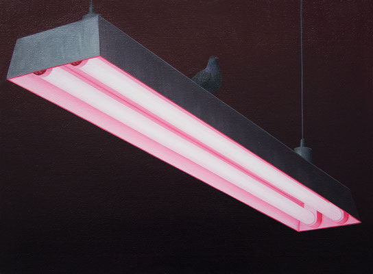 André Schulze: *Neon*, 2018, Öl/Leinwand, 30 x 40 cm