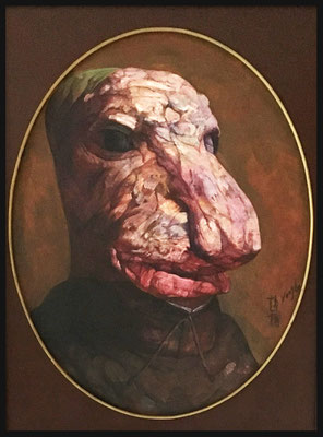 Yongbo Zhao: *Der Missionar*, 1999, Öl/Leinwand, 80 x 60 cm 