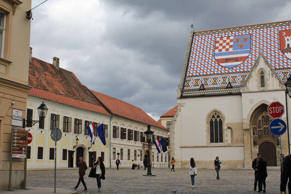 Markusplatz Parlament und Sitz der Kroatischen Regierung