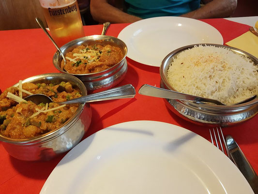 Besuch beim Inder - sehr lecker