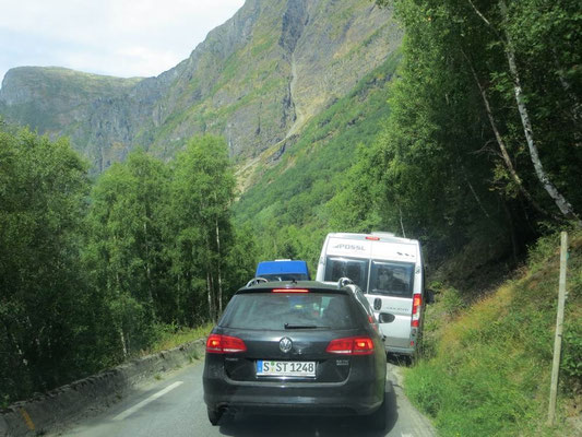 Einer von mehreren Engpässsen auf dem Rückweg