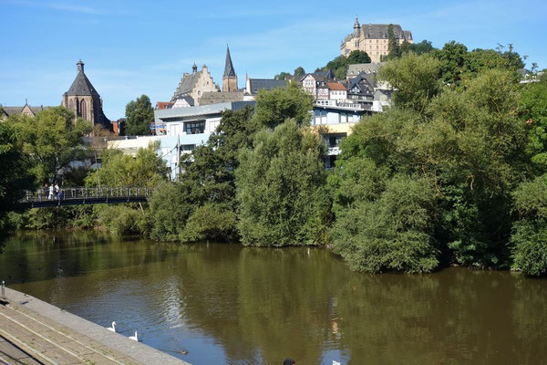 Mit diesem schönen Blick auf Marburg verlassen wir die Stadt