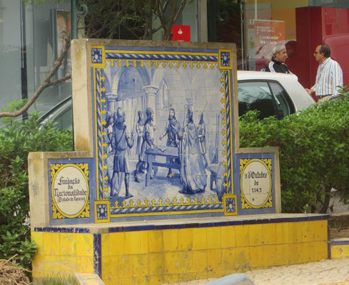 Bank mit Azulejos aus dem 19. Jhd.