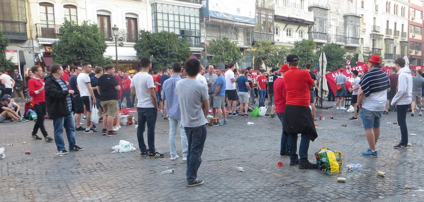 Fußballfans aus Liverpool 