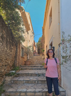 Treppenstufen hoch zum Castell