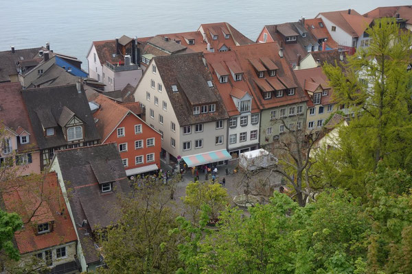 Blick auf die Unterstadt von der Gartenterrasse