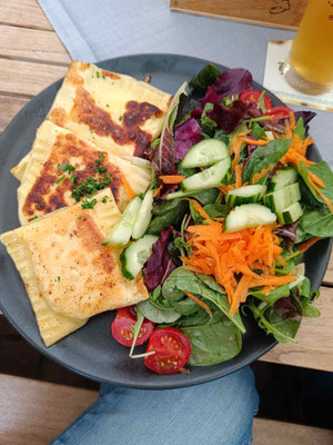 Maultaschen gefüllt mit Spargel 