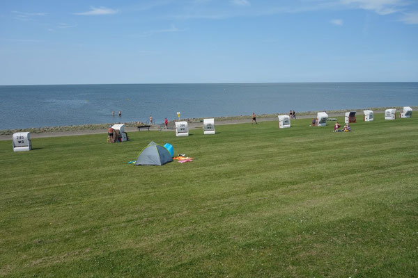 Strand am Campingplatz kurz vor Büsum
