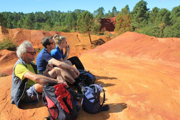 Picknick auf den roten Felsen