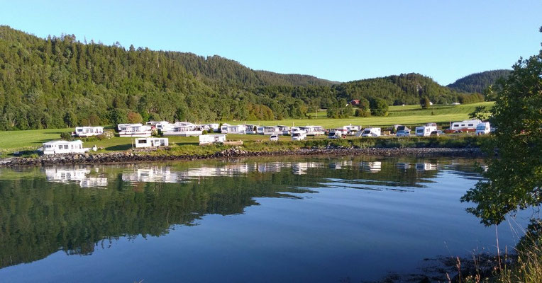 Blick auf unseren Campingplatz