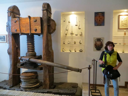Im Ölmuseum in Cisano