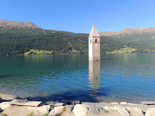 Der legendäre Kirchturm im Reschensees 😁
