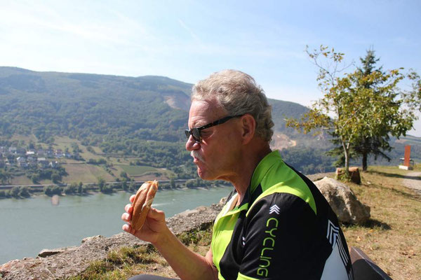 Pause an der Hütte Georgs Ruh