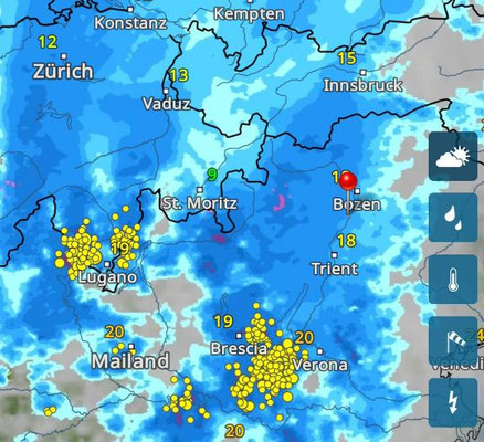 Wetter am Montag 12 Uhr!!??
