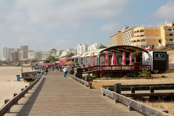 Der östl. Strand in Praia da Rocha 