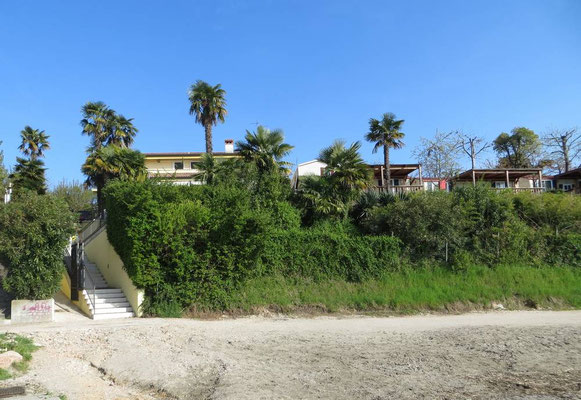 Blick auf den CP vom Strand