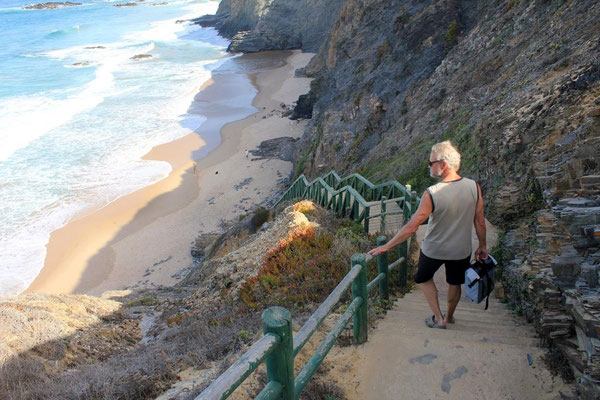 184 Stufen zum Strand