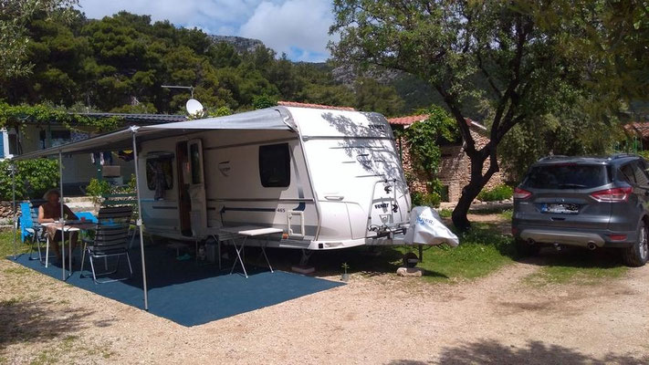 Auf dem Campingplatz