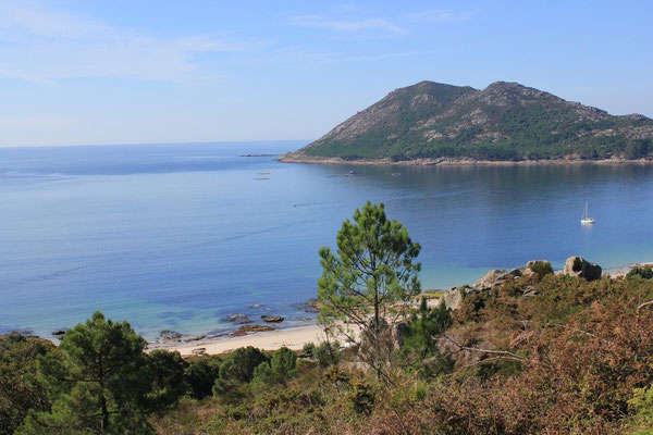 Blick zurück in unsere Bucht