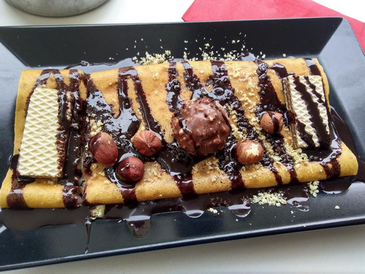Crepes gibt es hier in vielen Varianten