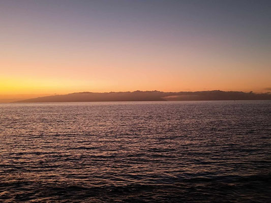 Am Abend sieht man La Gomera besonders klar