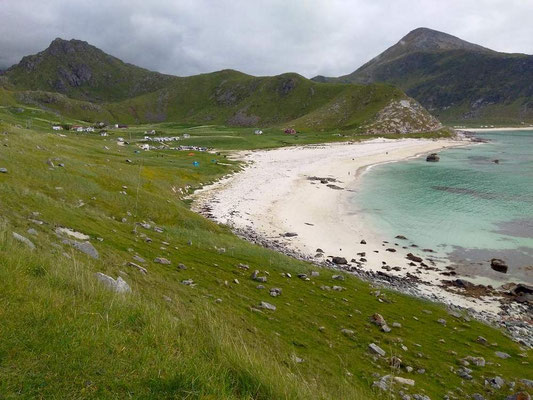 Sandstrand in Haukland
