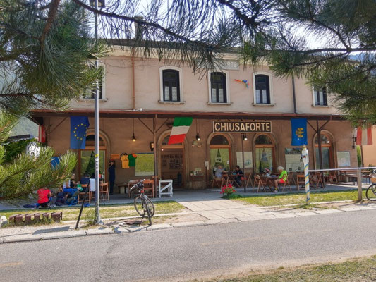 Im alten Bahnhof ist jetzt Gastronomie