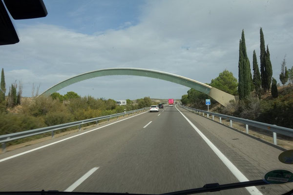 An diesem Bogen überqueren wir den Nullmeridian