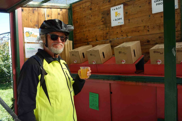 Apfelsaft von verschiedenen Apfelsorten