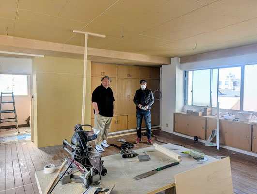 イクメンリフォームによる岐阜県岐阜市の店舗改装工事中！