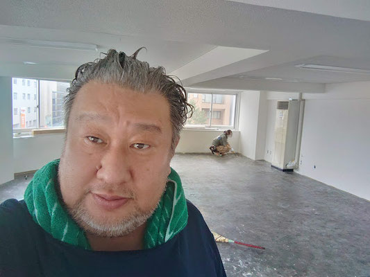 イクメンリフォームによる愛知県名古屋市の事務所の床のフロアタイル張り